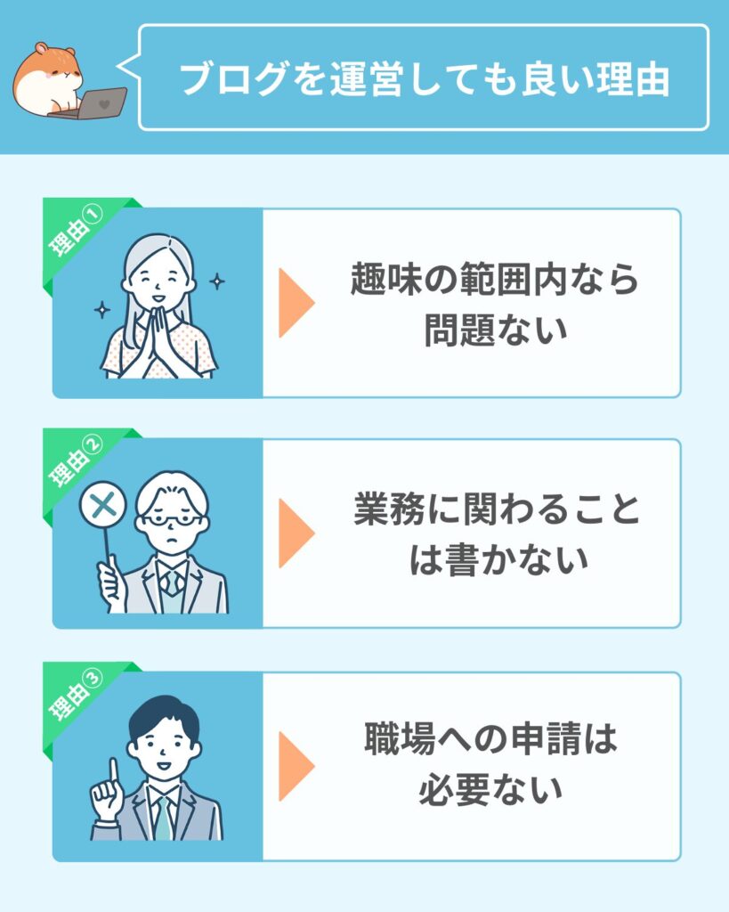 公務員でもブログを運営して良いのか？➡全く問題ありません